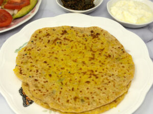 moong dal paratha.