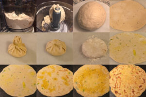 moong dal paratha steps.