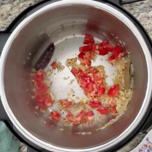 Moong dal Sauteed onion and tomato.
