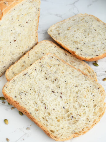 seed bread slices.