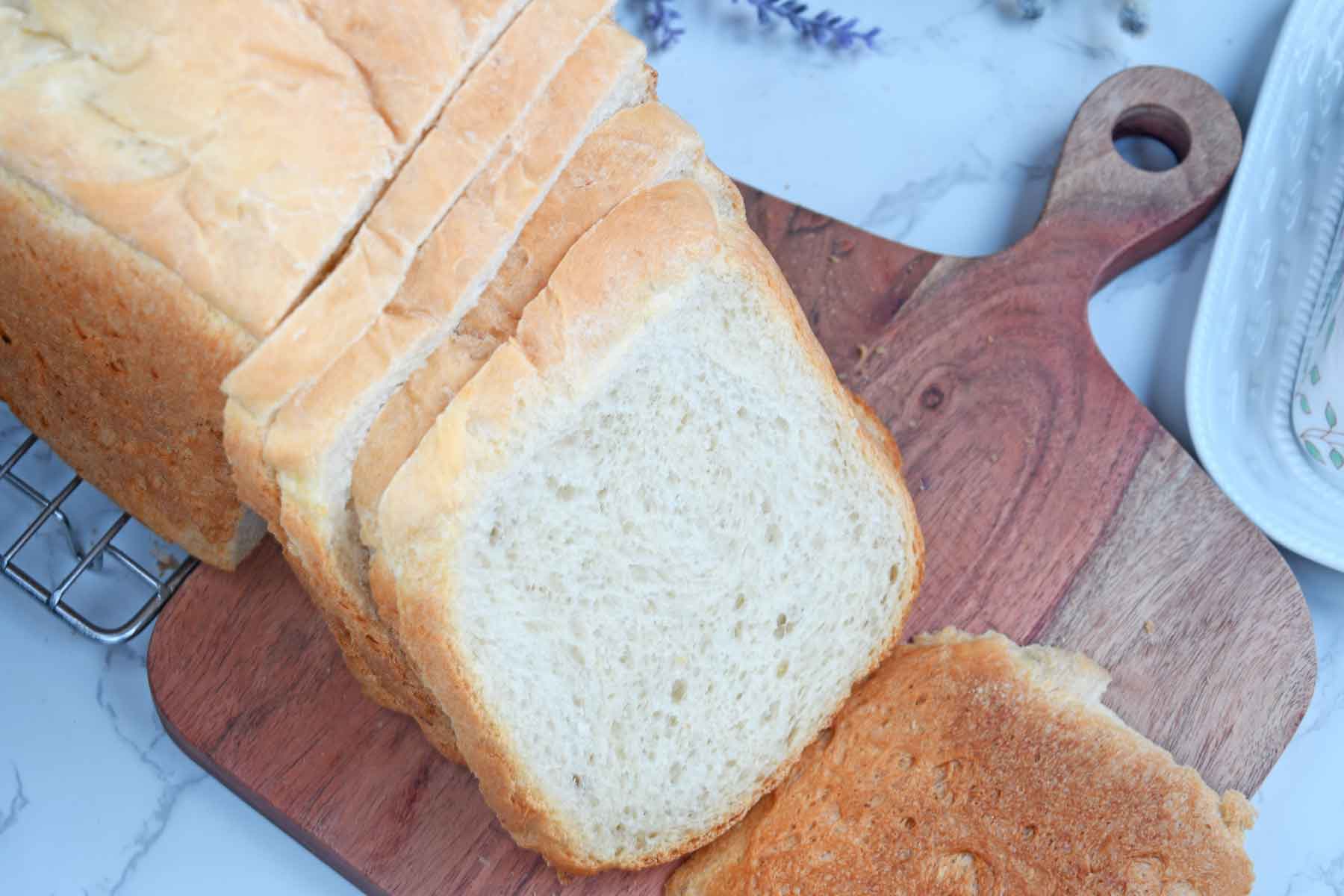 Potato bread slices.