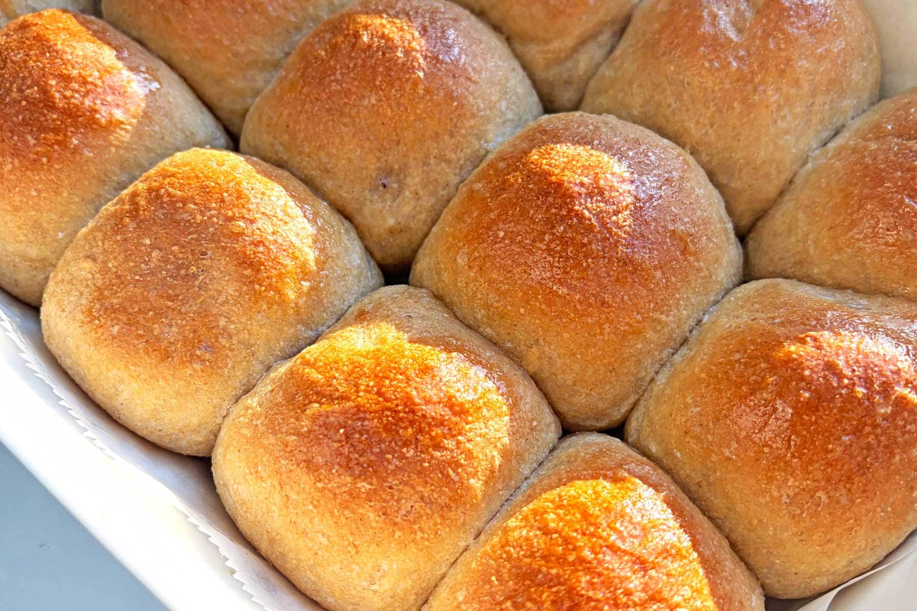 FMF Dinner Rolls in a tray.