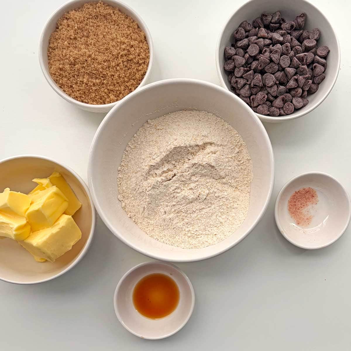 FMF Chocolate Chip cookies ingredients.